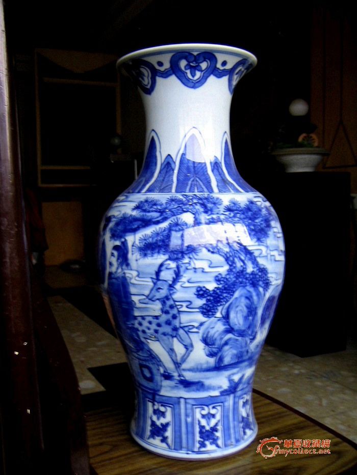 【图】省文物总店收荒 清乾隆青花【花瓶】 大清乾 6811e1d726631