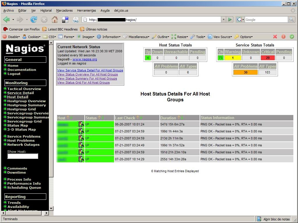 Monitoreando Con Nagios