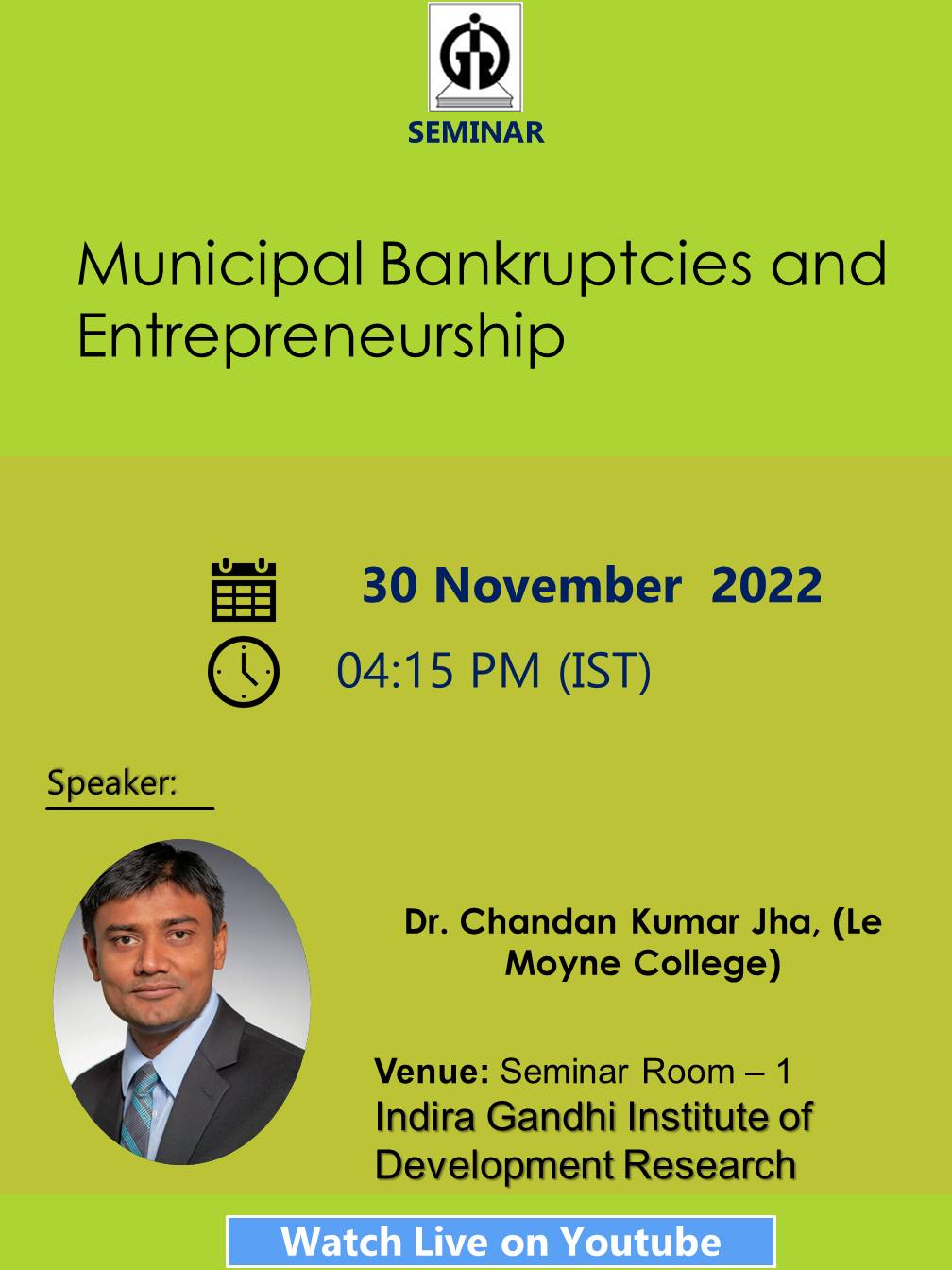 Igidr Seminar Latent Factor Models For Causal Inference With And