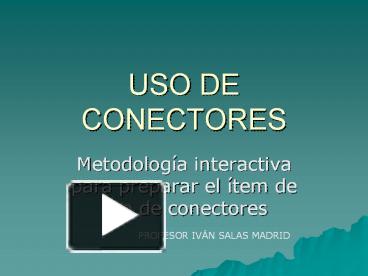 Conectors Pc Javier Jimenez Ppt