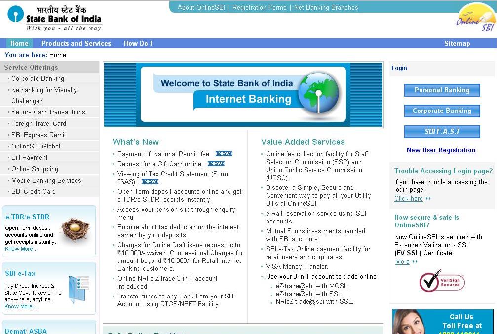 Sbi Online Login Personal Banking Account