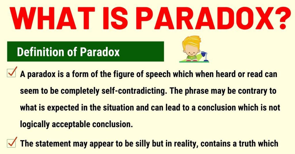 What Is A Paradox In English