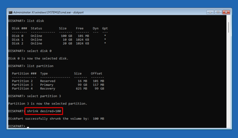 Resize Efi Partition Linux