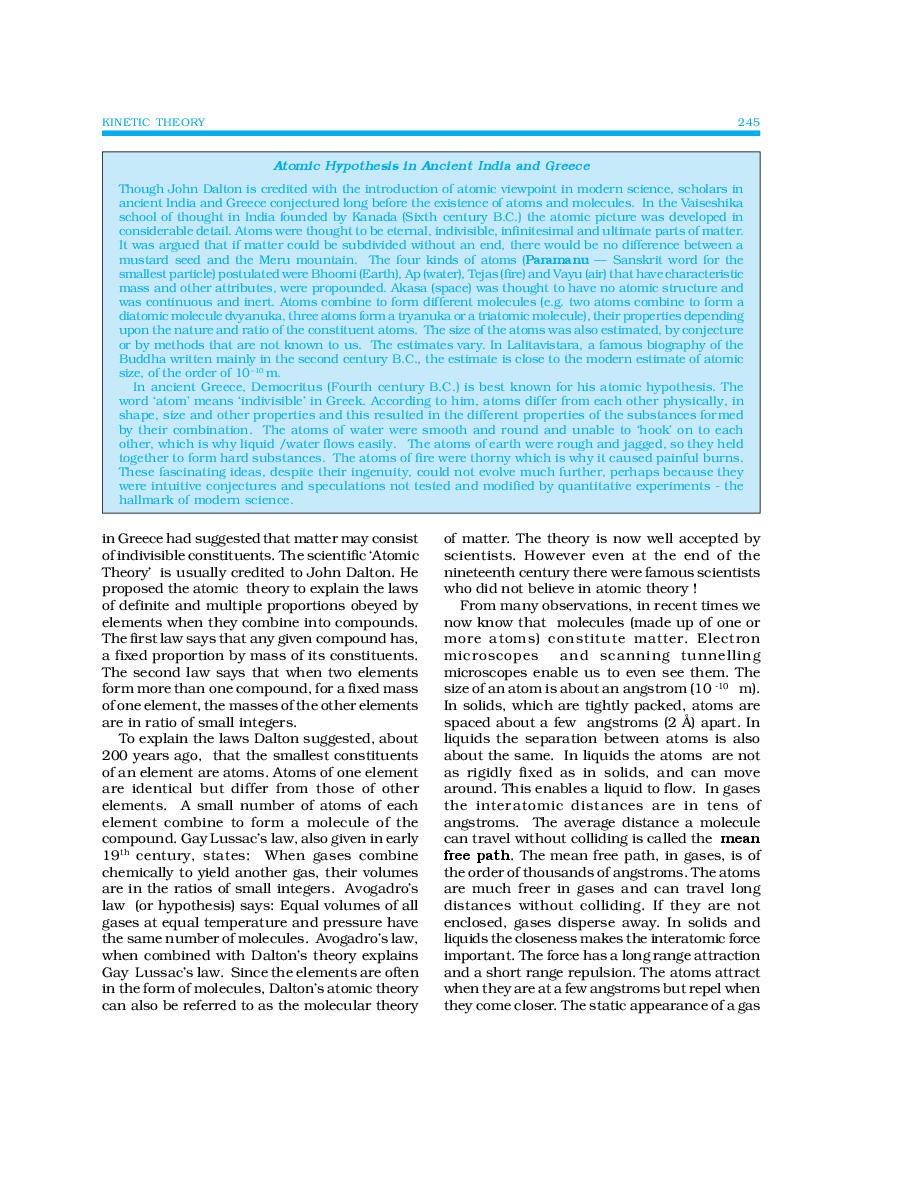 Ncert Book Class 11 Physics Chapter 12 Kinetic Theory Pdf Aglasem