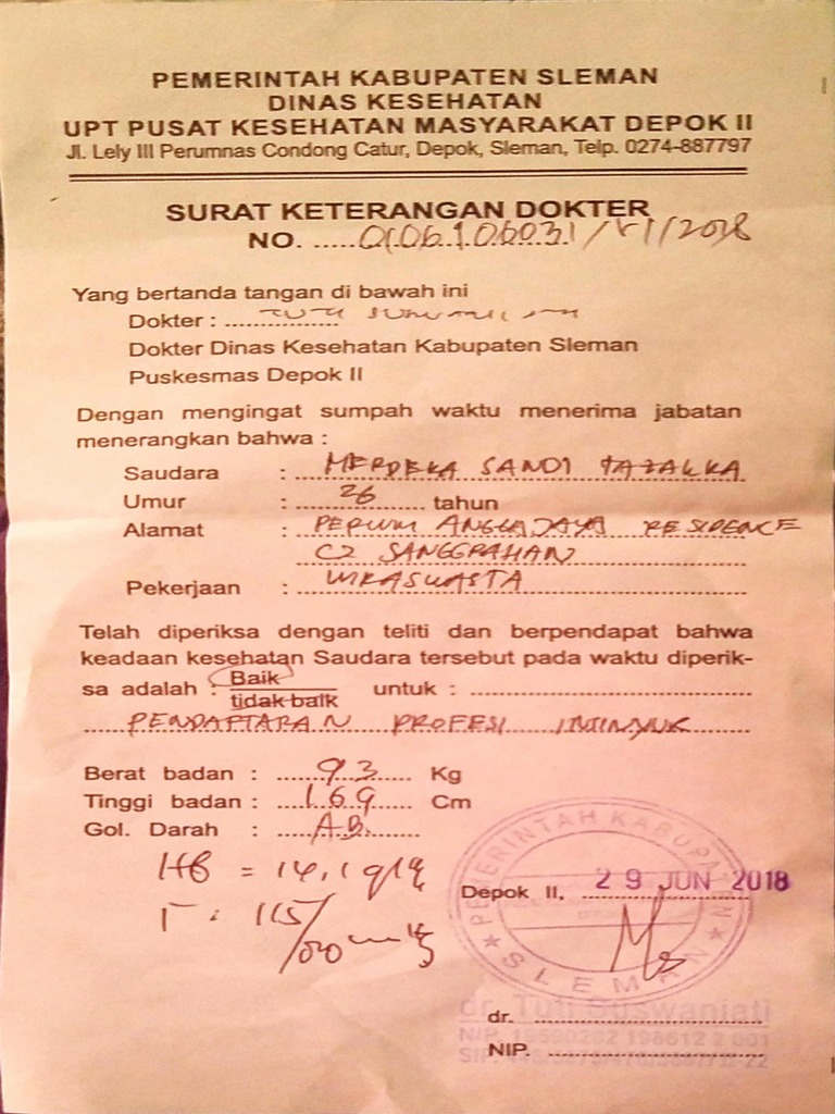 10 Surat Keterangan Puskesmas Pdf