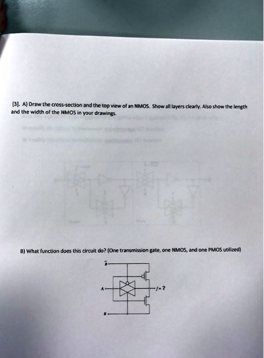 Solved B 1 Please Draw The Cross Section Of Nmos And Pmos Chegg Com