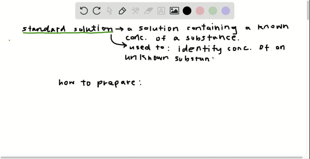 Making A Standard Solution