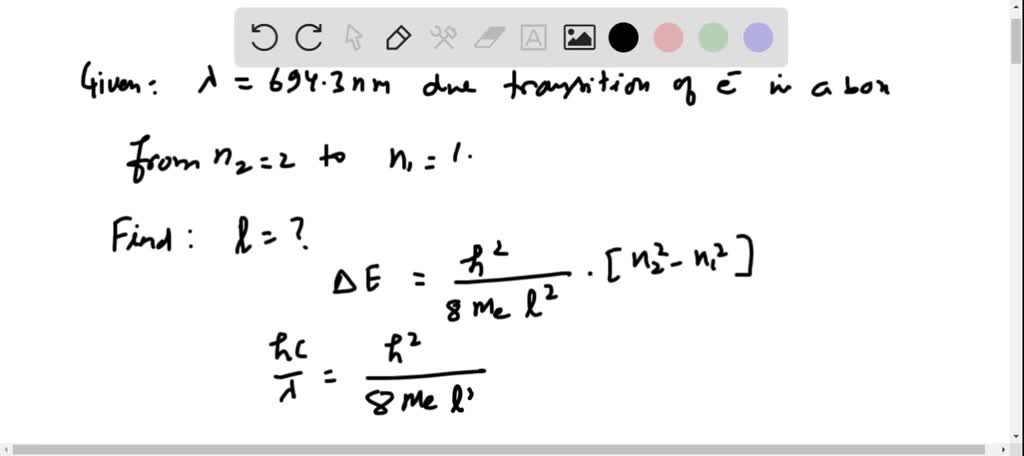 Solved A Pulsed Laser Emits Light At A Wavelength Of 694 4 Nm The