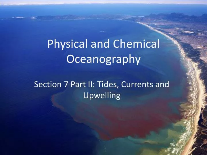 Chemical Oceanography