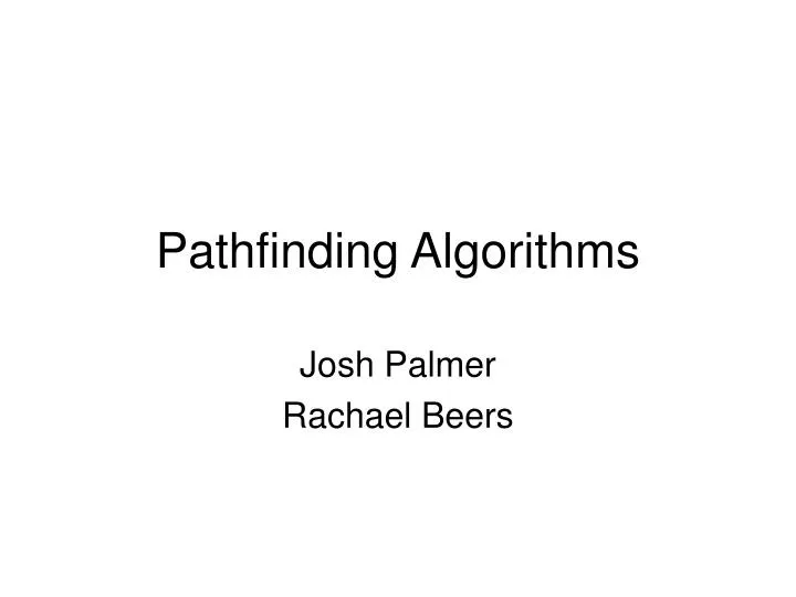 Pathfinding Algorithms Download Table