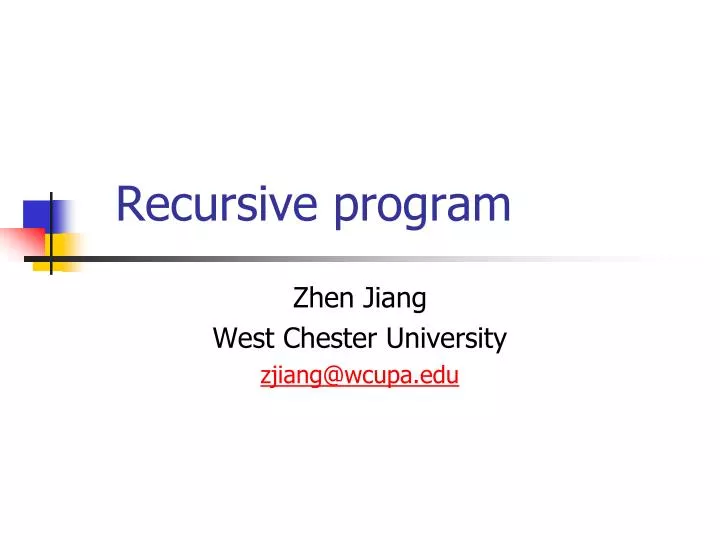 Recursive Functions Ppt Download