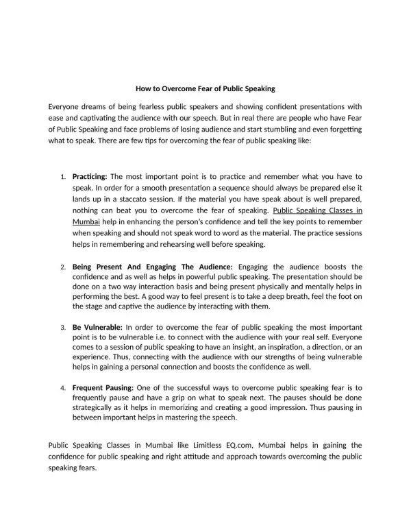 Overcome Public Speaking Anxiety 7 Effective Ways To Succeed