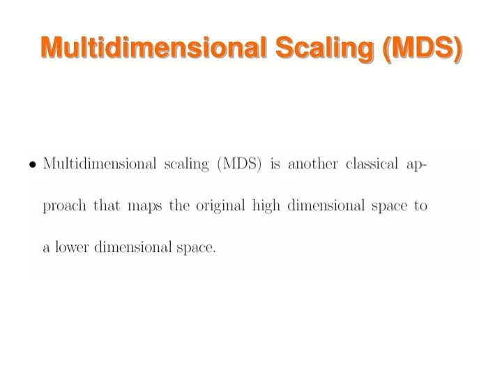 Multidimensional Scaling Solution Two Dimensional For Multimorbidity