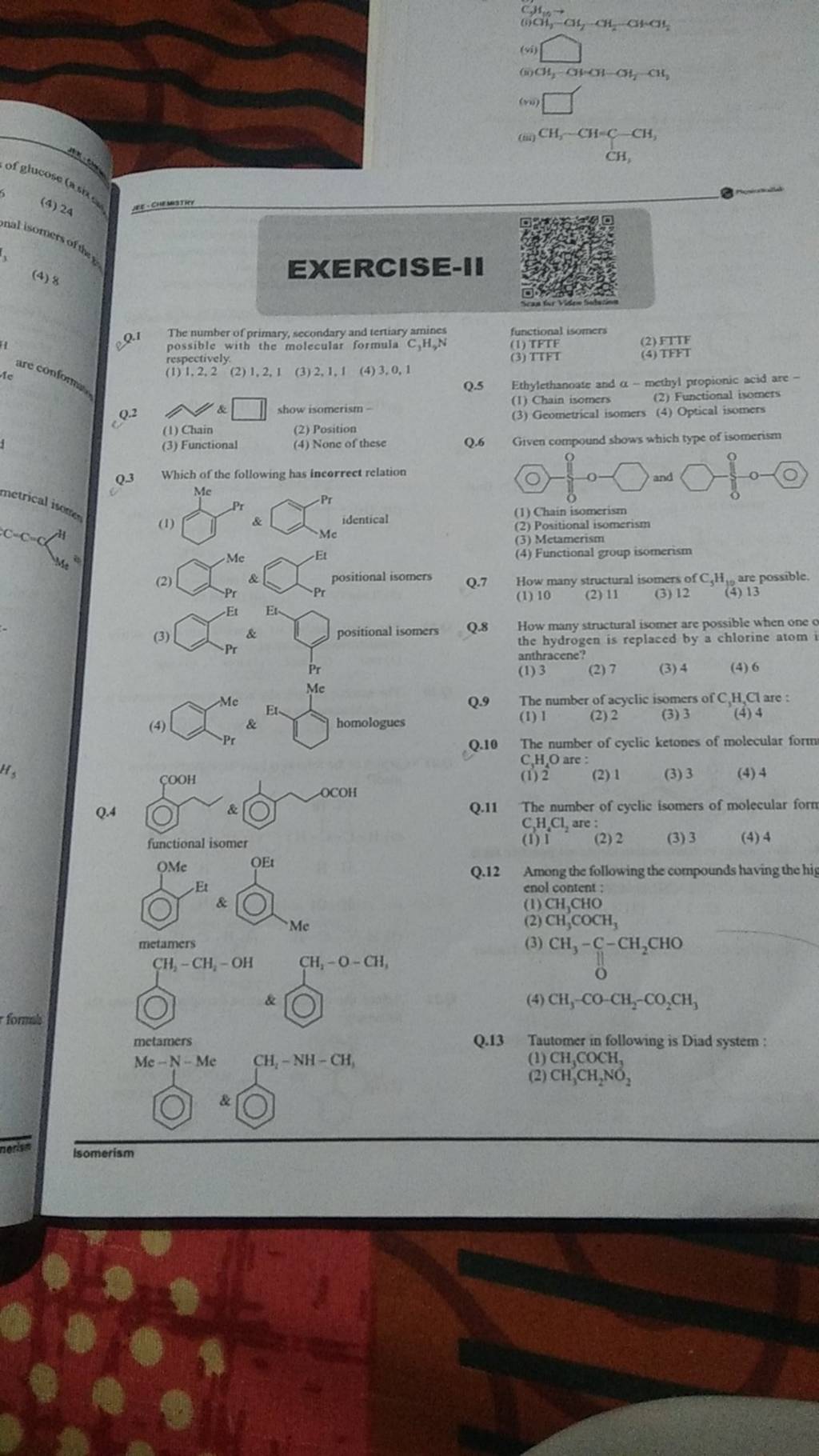 Topic 2 Isomerism In Organic Compounds 32 The Compound Which Shows Meta