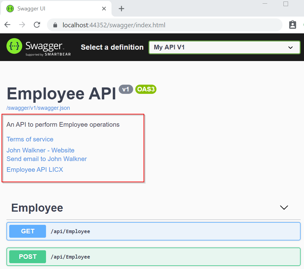 Integrate Swagger Ui In Asp Net Core Web Api