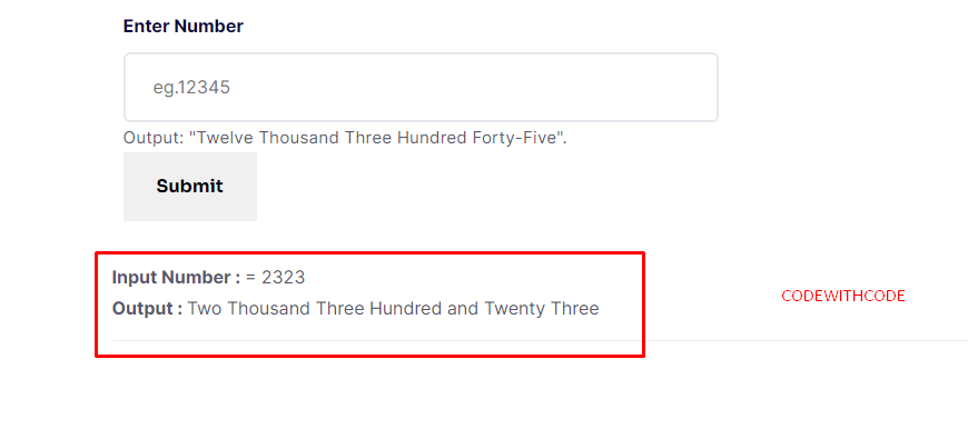 Convert Number To Words In Php
