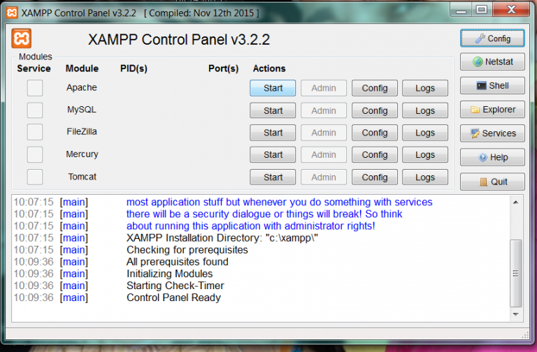 Xampp Control Panel Download For Windows 10