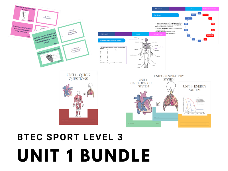 Btec Sport Component 3 Masterclass Teaching Resources