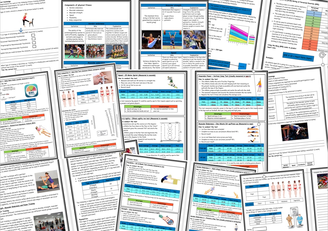 Btec Sport Level 2 Complete Unit 1 Revision Materials And Mock Exam