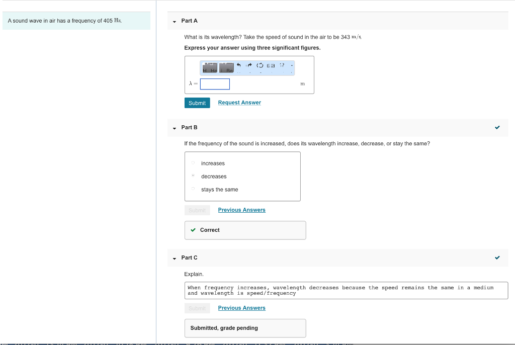 Solved Consider A Sound Wave Source Of Frequency 1200 Hz Chegg Com