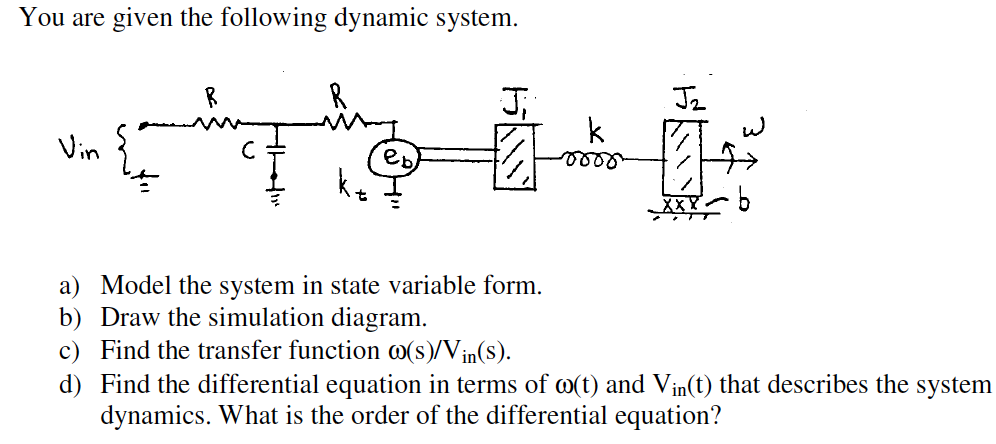 Solved Consider The Following Dynamic System In Ode Form Chegg Com