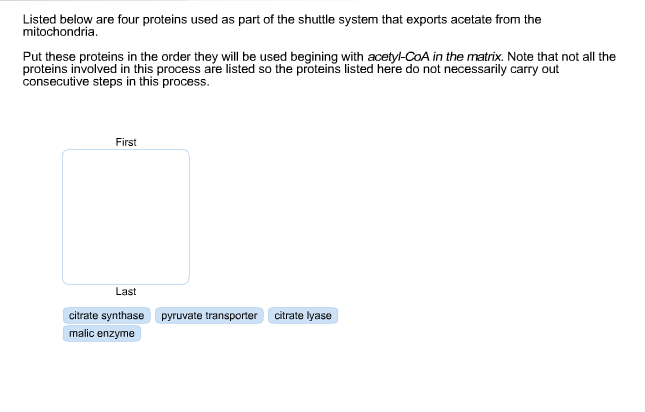 Solved Pl 2 Consider 4 Proteins With The Properties Shown Chegg Com