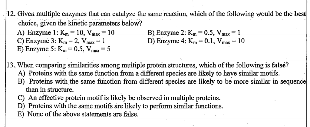 Solved 3 Enzymes Considering The Following Multi Step Chegg Com