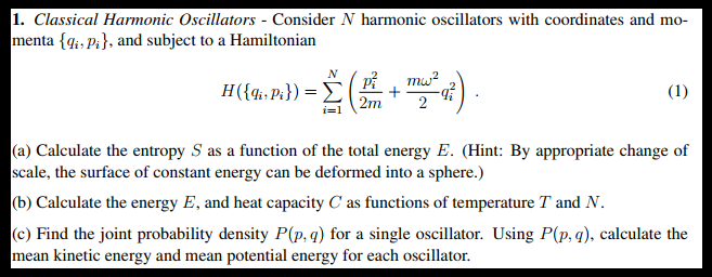 Coupled Harmonic Oscillators Consider The Composite Chegg Com