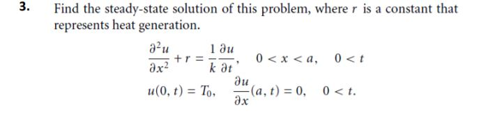 Solved The Solution To The Steady State Heat Flow Problem Chegg Com