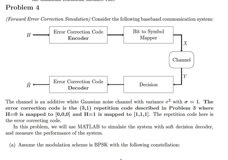 Solved Consider The Following Forward Error Correction Fec Chegg Com