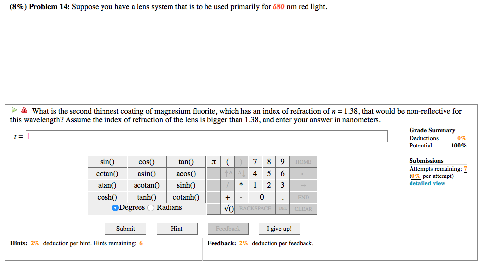 Solved Problem 5 Two Lens System Part One Consider A Chegg Com