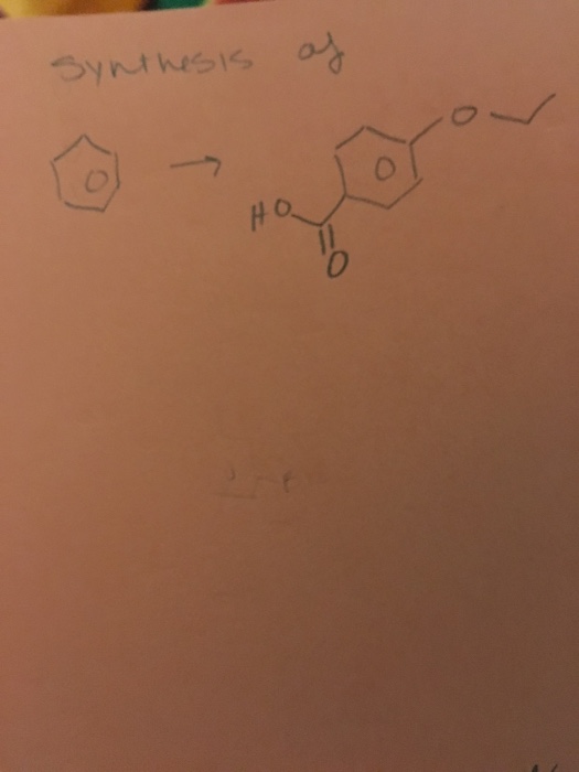 Solved I Would Like To Know If The Synthesis I Wrote Down Chegg Com