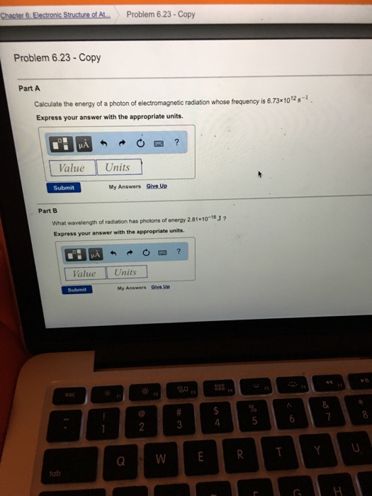 Solved Calculate The Energy Of A Photon Required To Excite A Chegg Com
