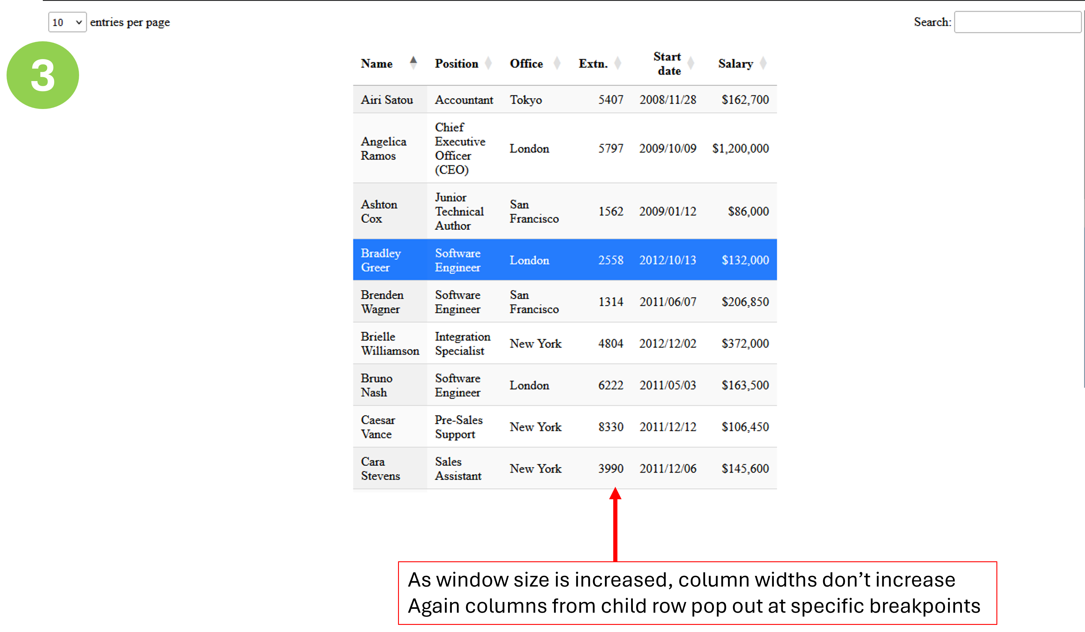 Datatables Responsive Resize Rekacad
