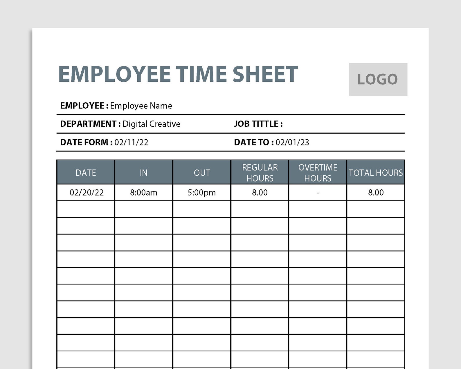 Time Sheet