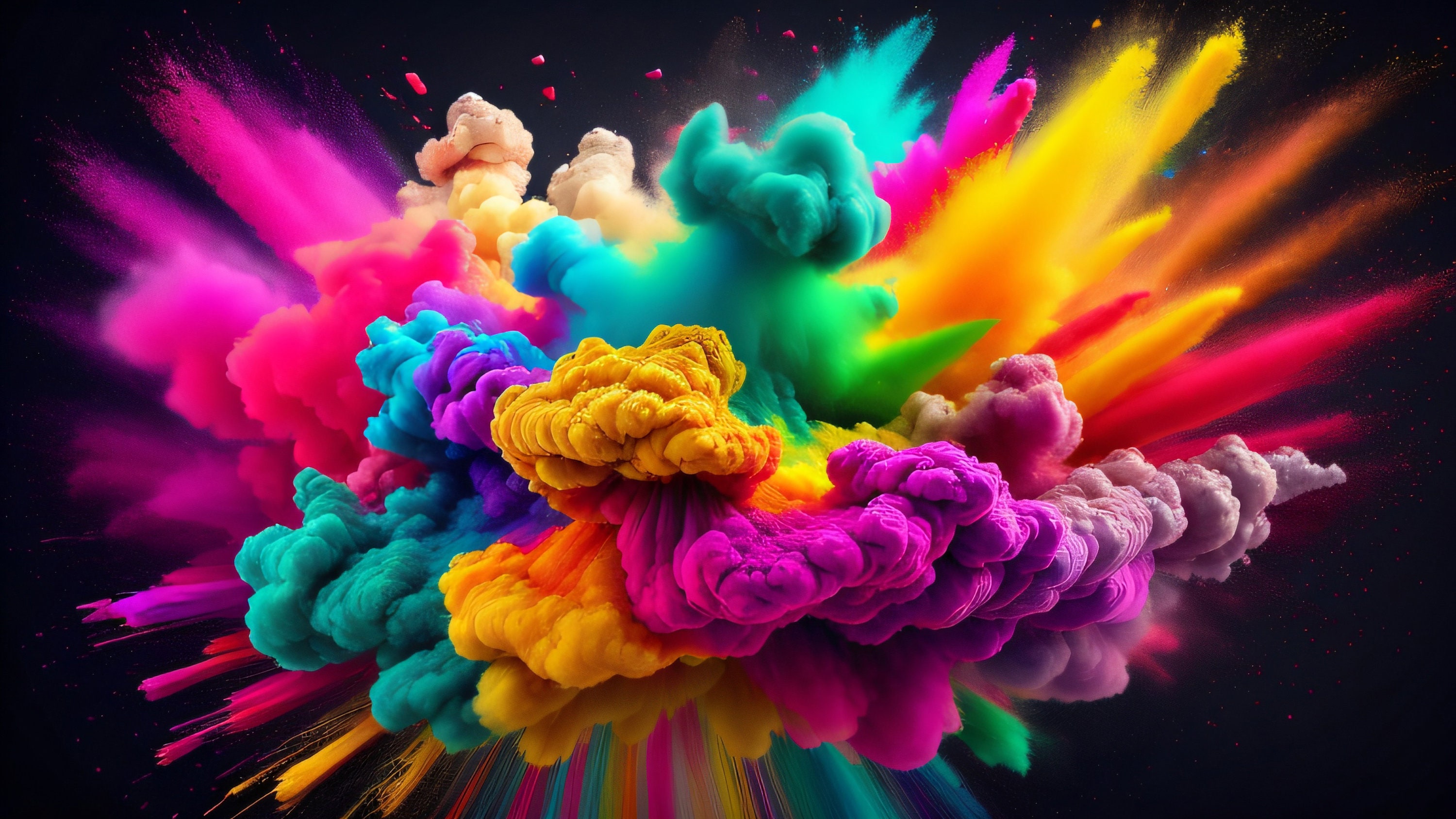 Colorful Liquid Transition Motion Graphics Animation On Black