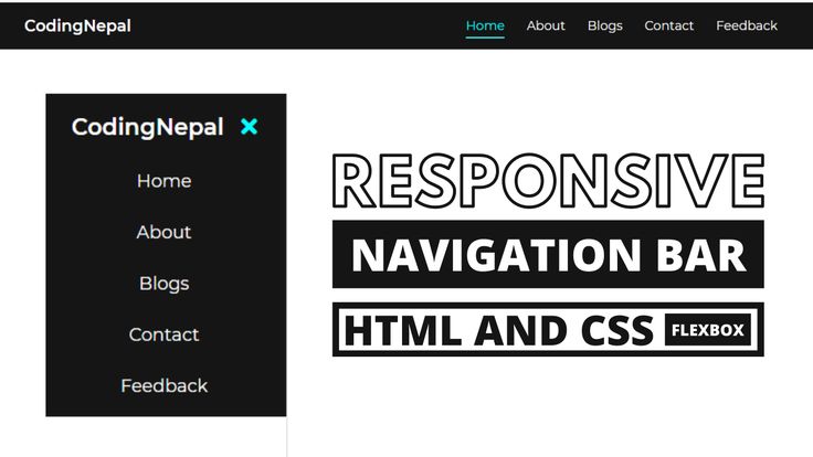 Responsive Flexbox Navigation Bar With Logo Navbar Css Tutorial