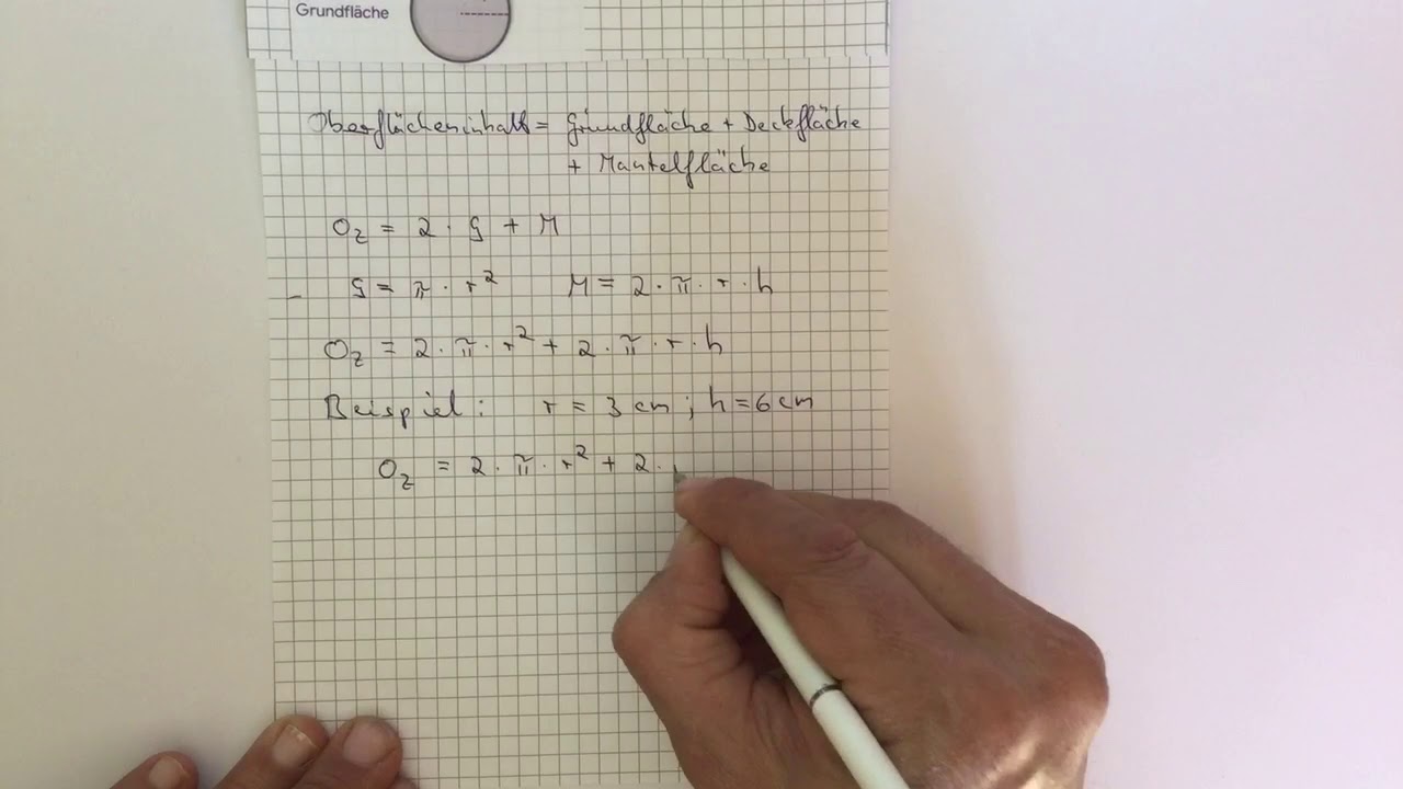Oberflache Berechnen Zylinder