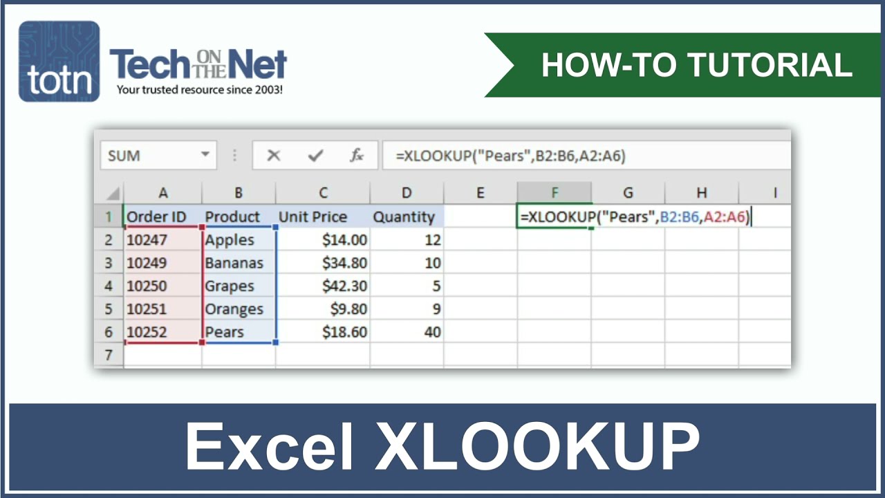 How To Use Xlookup In Excel Xlookup For Beginners Youtube