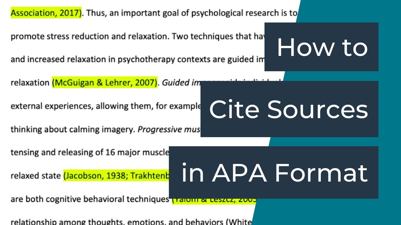 How To Properly Cite Your Articles Citing Different Source Types In
