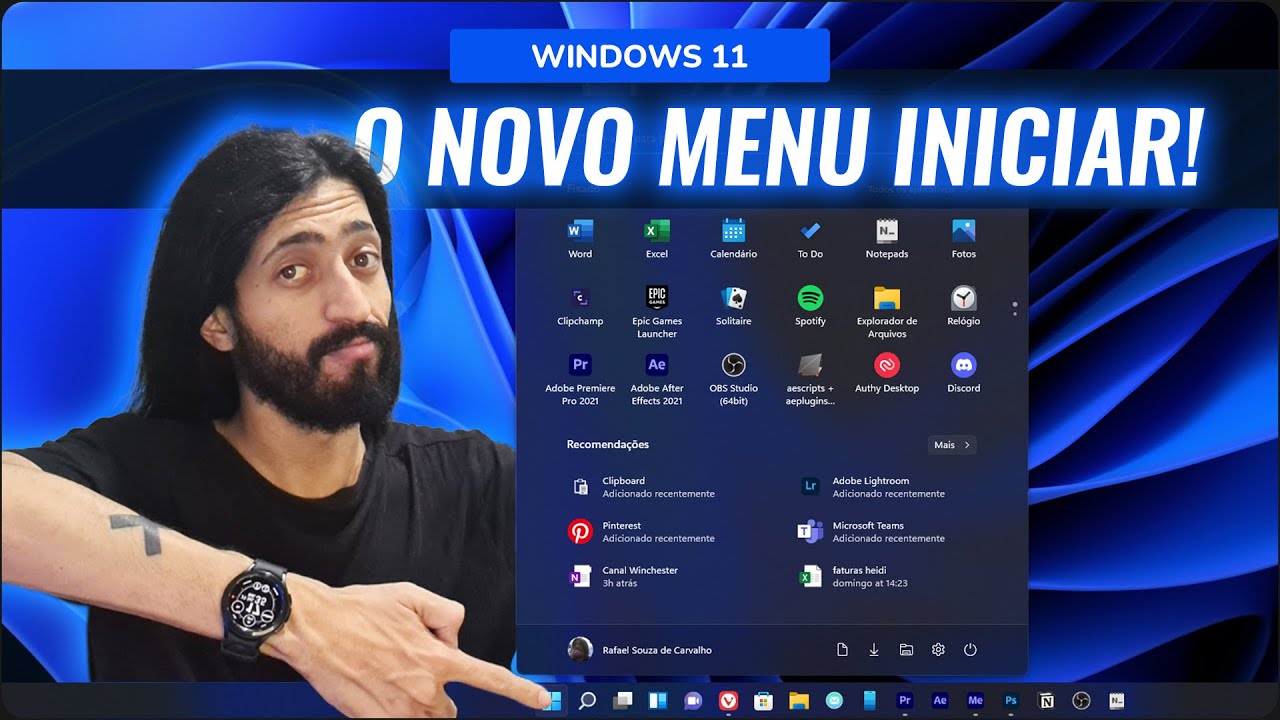 Ficou Incrivel Como Instalar O Novo Menu Iniciar No Windows 11 Youtube