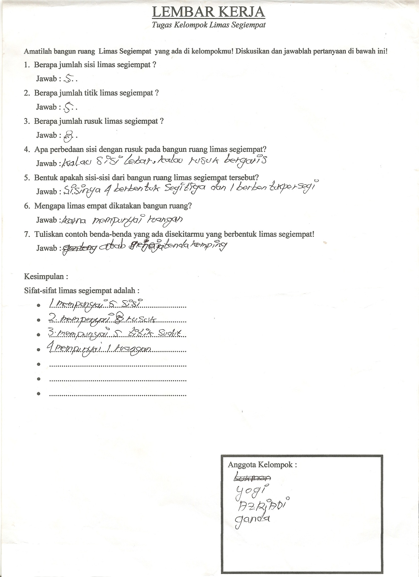 Contoh Portofolio Hasil Kerja Siswa Contoh Desain Lembar Kerja Riset