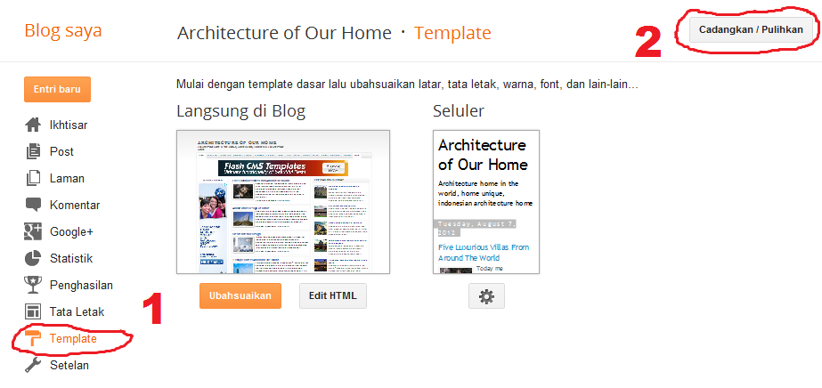 Cara Mengganti Template Di Blogspot Versi Terbaru Ilmu Online