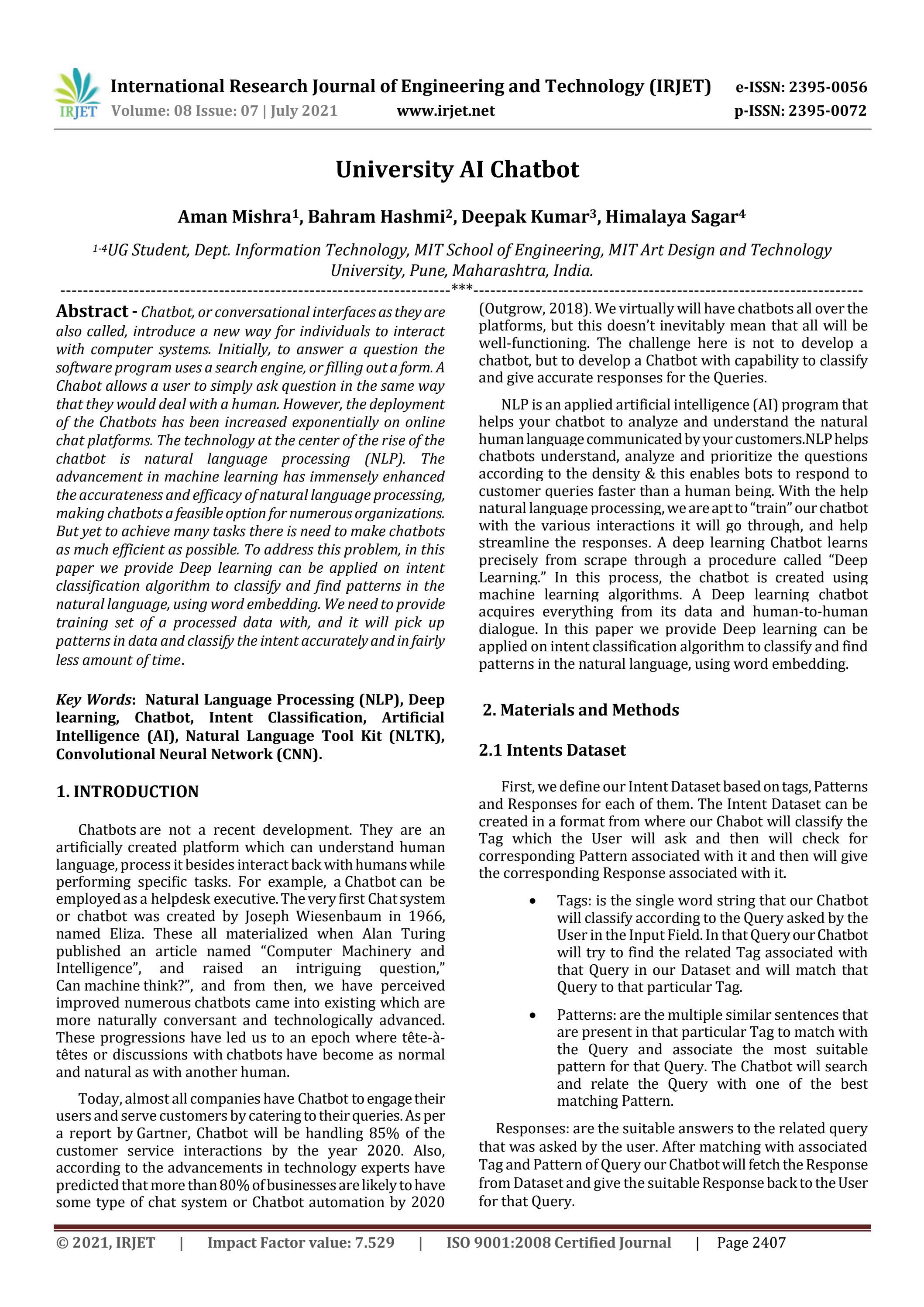 Irjet Ai Answer Verifier By Irjet Journal Issuu