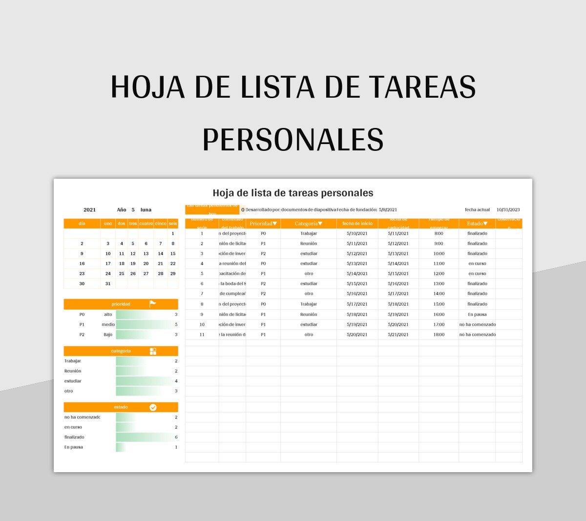 Plantillas Lista De Tareas Para Excel Gratis Y Hojas De Calculo De