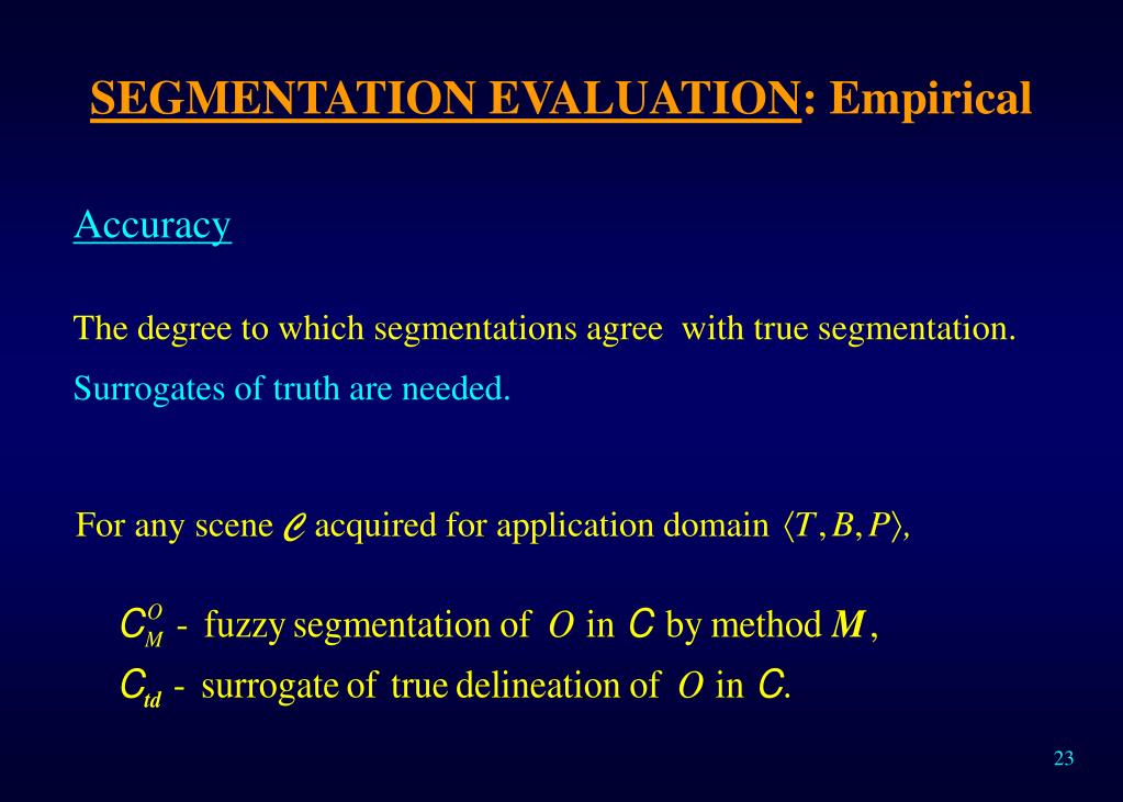 Segmentation Evaluation Test Results For Initial Segmentation Only