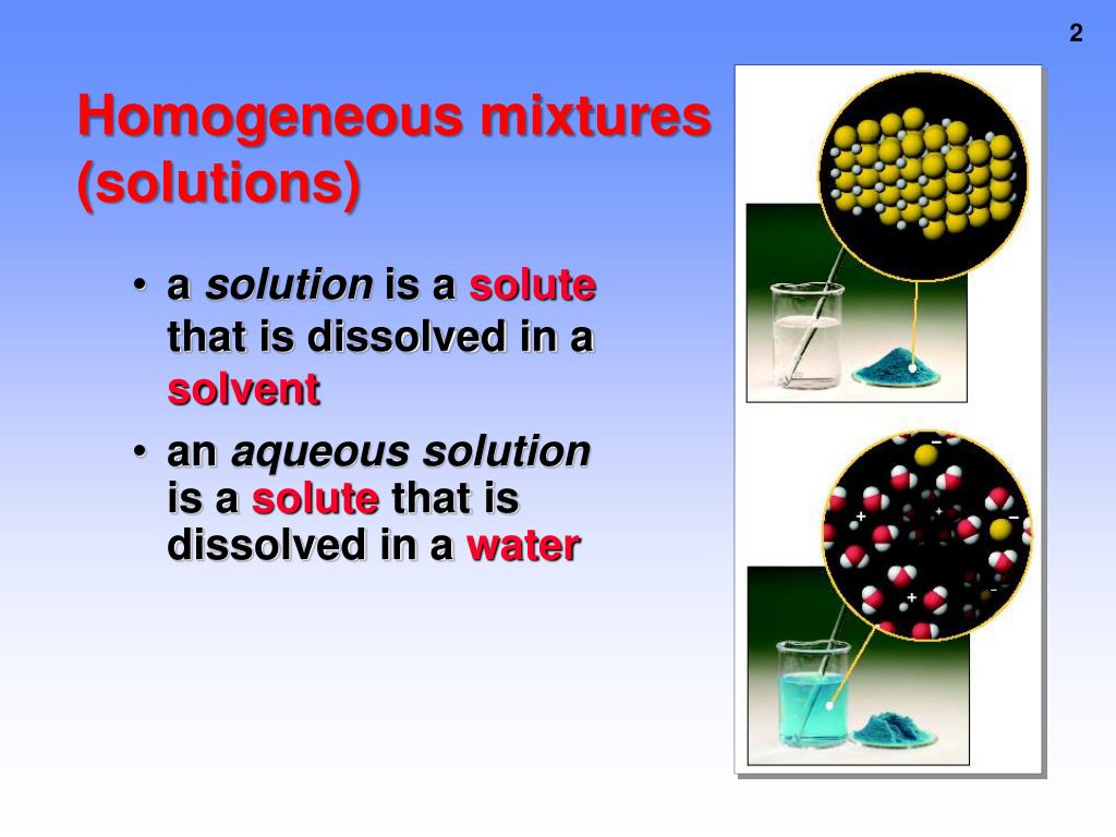 Solution Homogeneous And Heterogeneous Mixtures Studypool