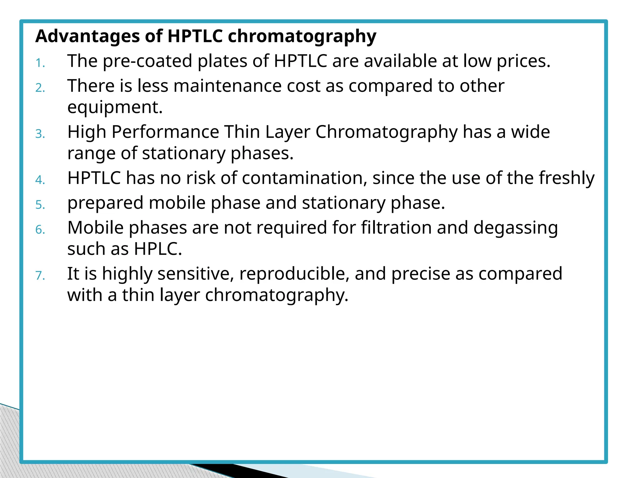 Hptlc High Performance Thin Layer Chromatography Pptx Chemistry