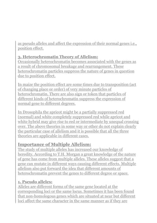 Multiple Allel Pdf