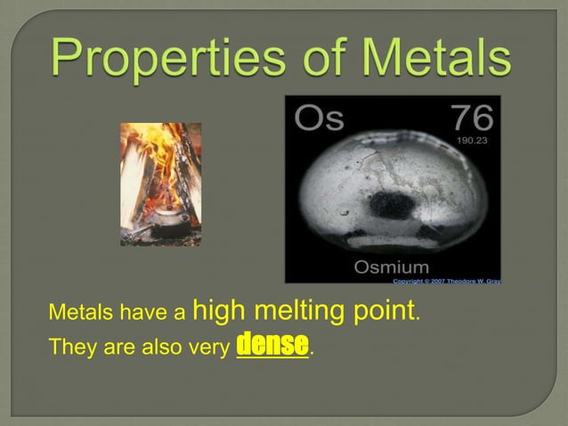 Properties Of Metals Nonmetals And Metalloids